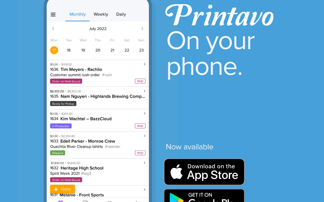Printavo Mobile App | Now on Android and iOS!
