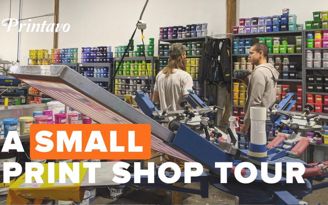 A Small Print Shop Tour | Sliding Screen Printing Pricing