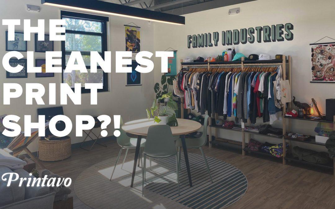 The CLEANEST Screen Printing Shop? | Family Industries Shop Tour