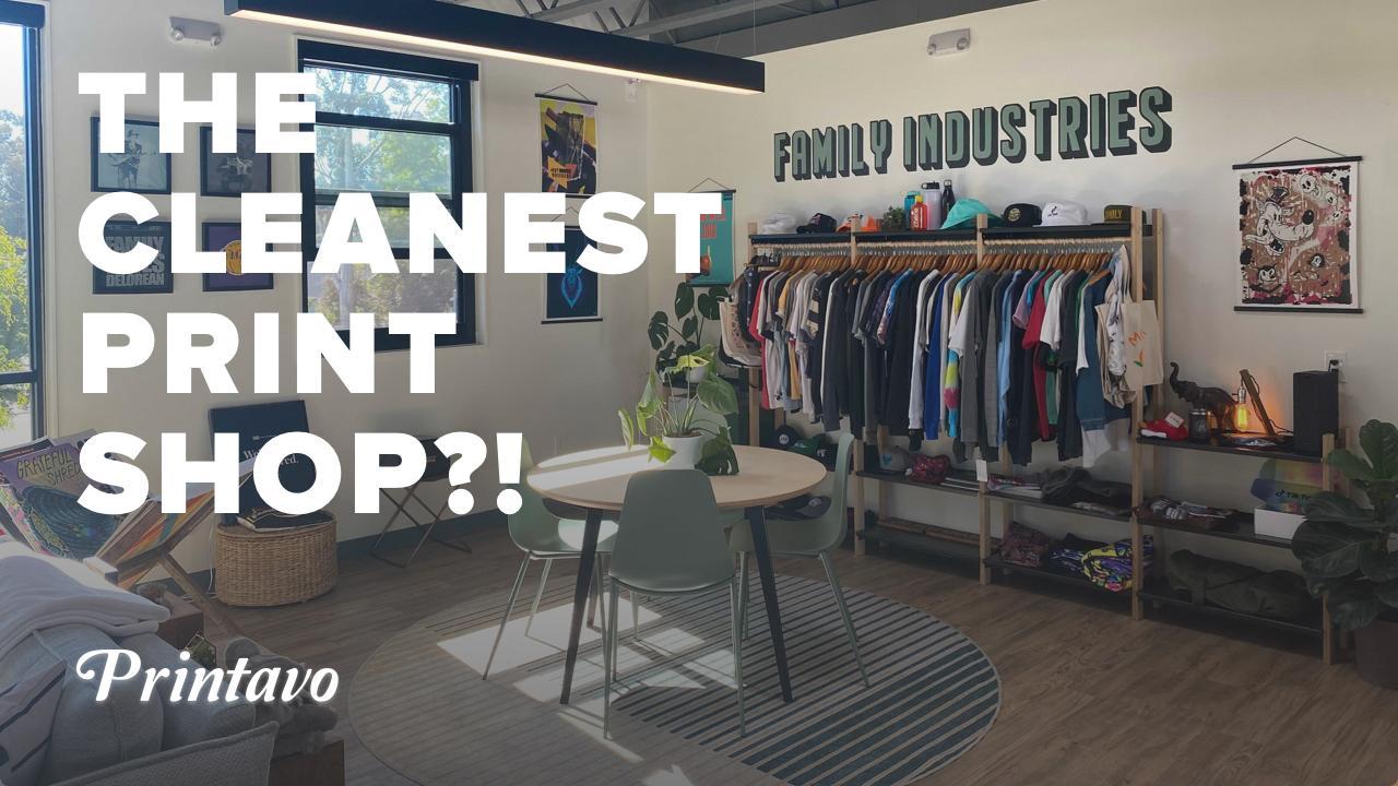 The CLEANEST Screen Printing Shop? | Industries Shop Tour