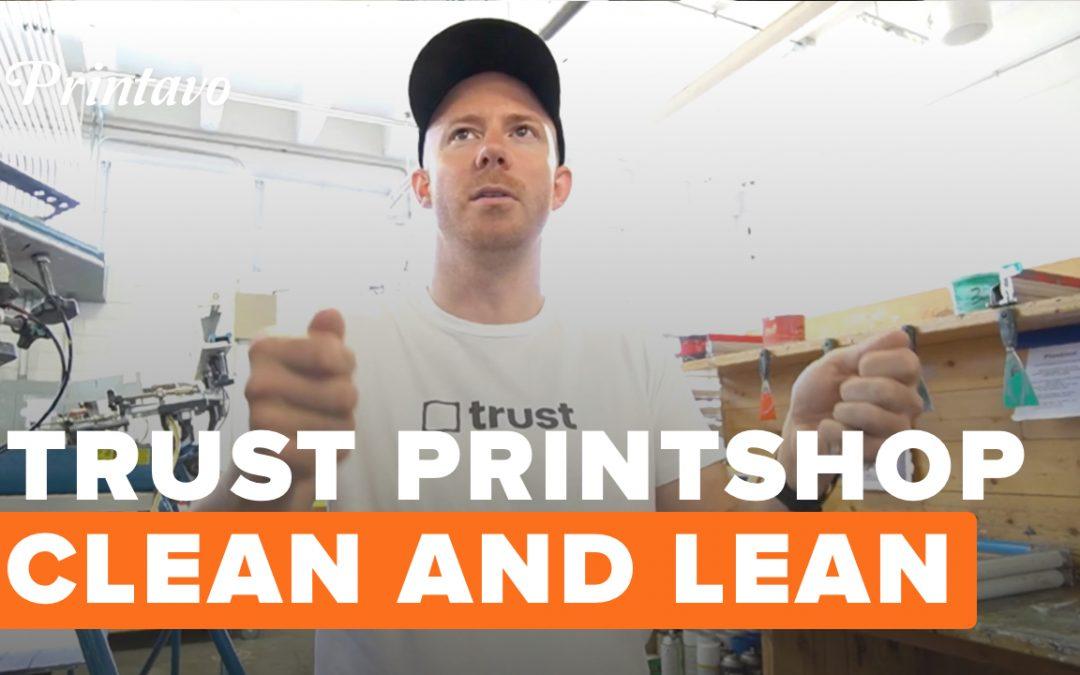 Trust Printshop Tour | Keeping a Clean Screen Print Shop