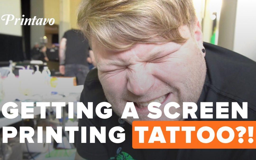 Getting a Screen Printing Tattoo?! Impressions Expo 2020: Justin Lawrence at Oklahoma Shirt Company