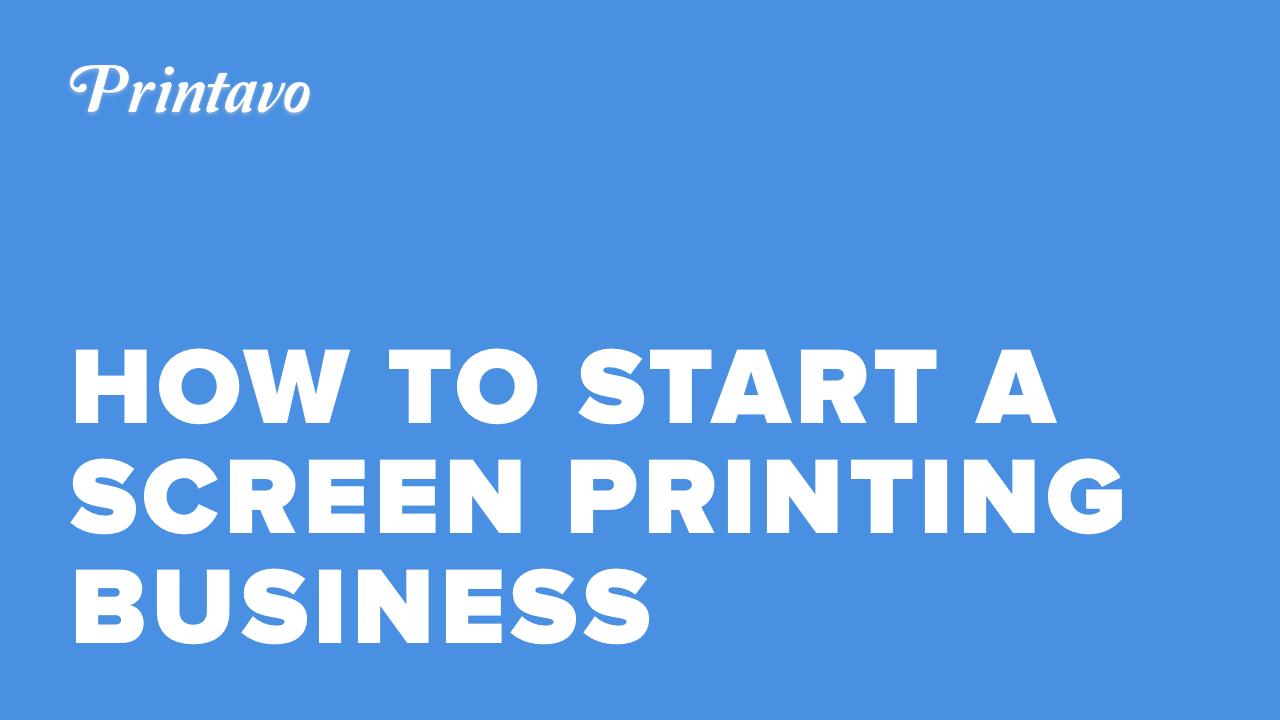 screen printing business plan