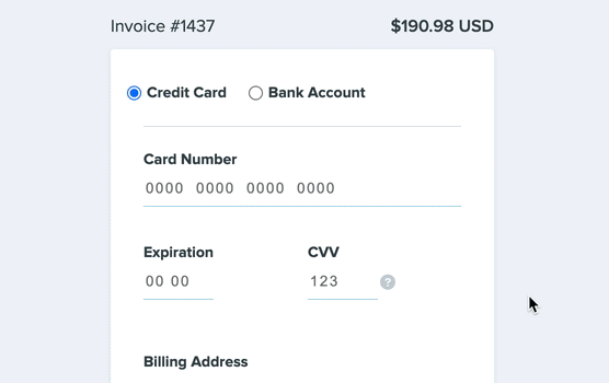 Customers can pay with ACH or credit card in Printavo.
