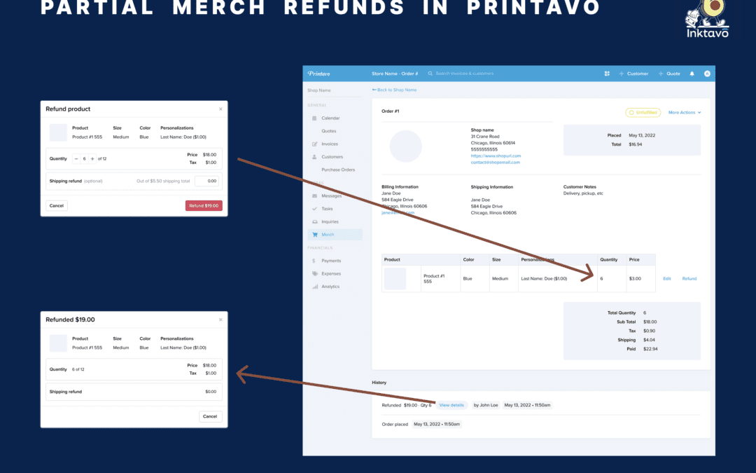 New Feature: Printavo Partial Merch Refunds